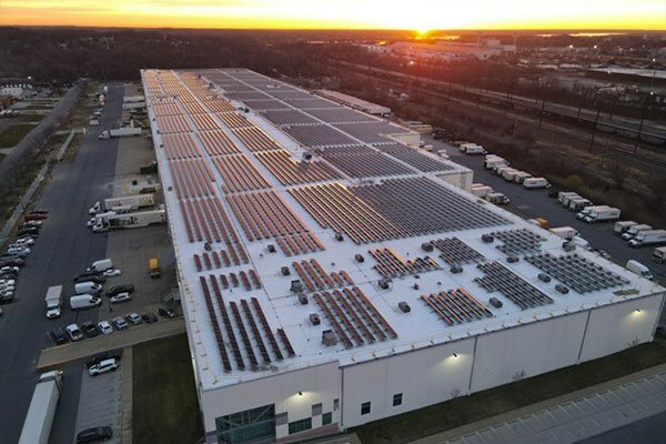 Commercial solar installation